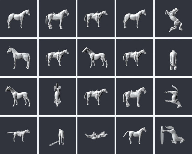 3d Horses