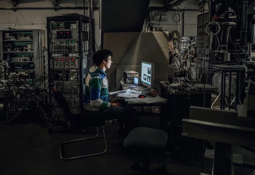 Andri Pol and Lars Muller inside CERN