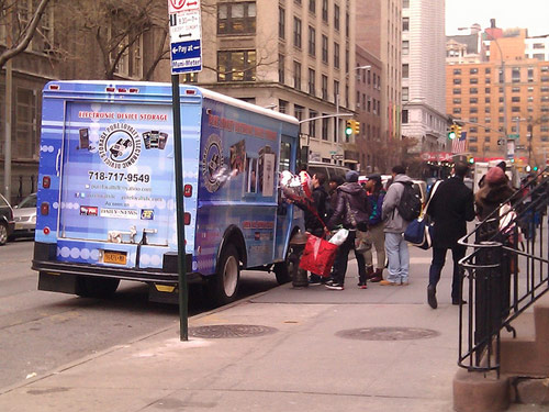 Cell phone check truck