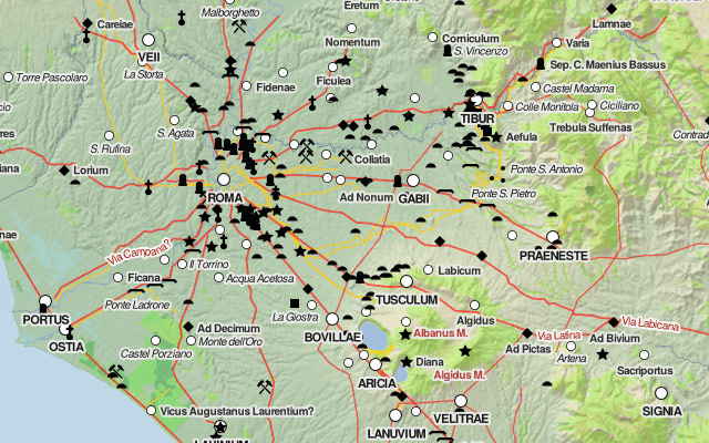 Digital Map Ancient Rome