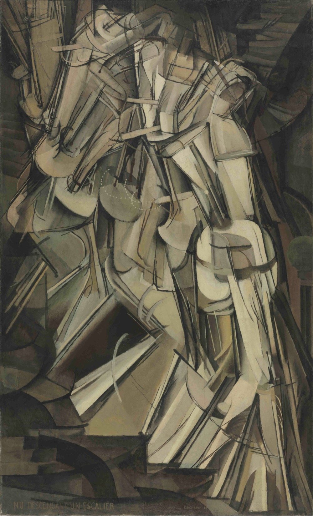 Nude Descending a Staircase by Marcel Duchamp