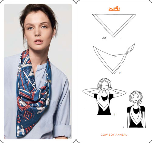 Fold Hermes scarf