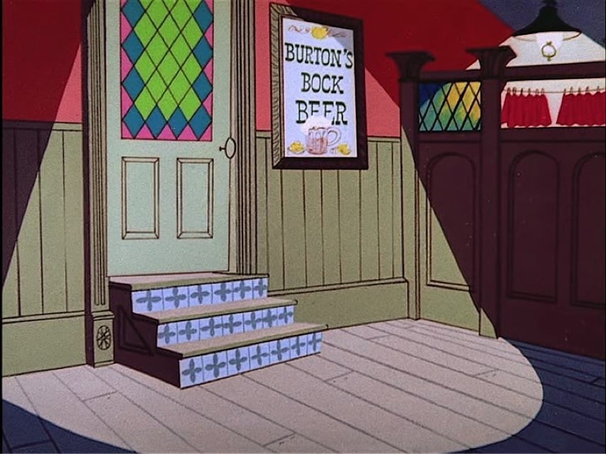 a background from a Looney Tunes cartoon with the characters removed