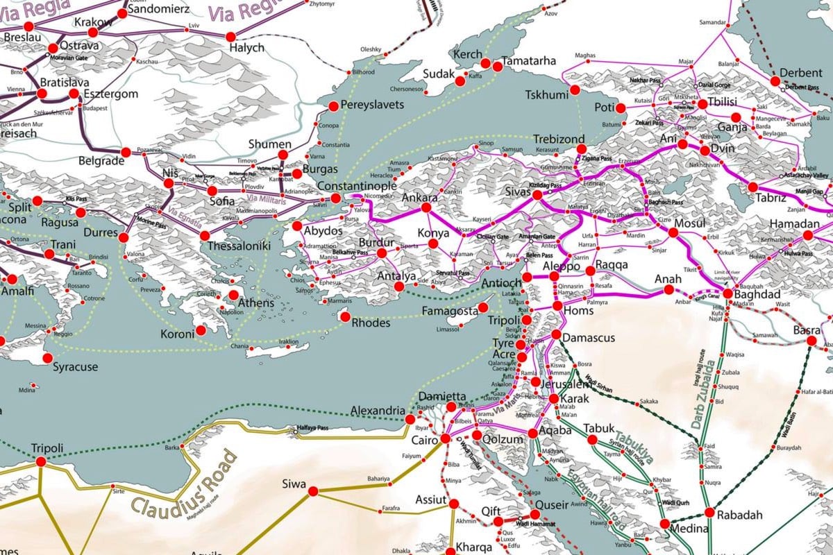 Medieval Trade Map