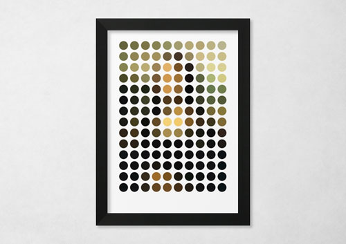 Mona Lisa in dots