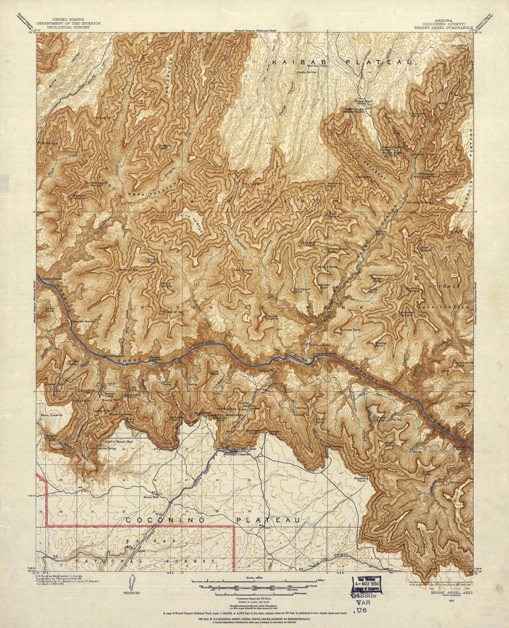 Natgeo Grand Canyon Map