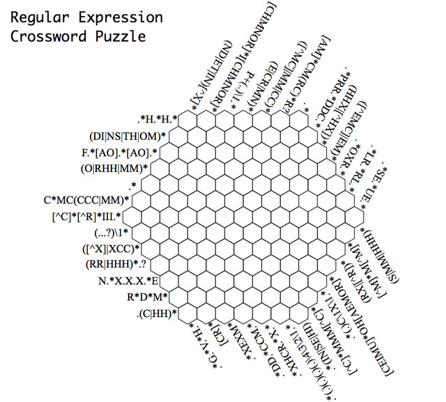 Regexp Crossword