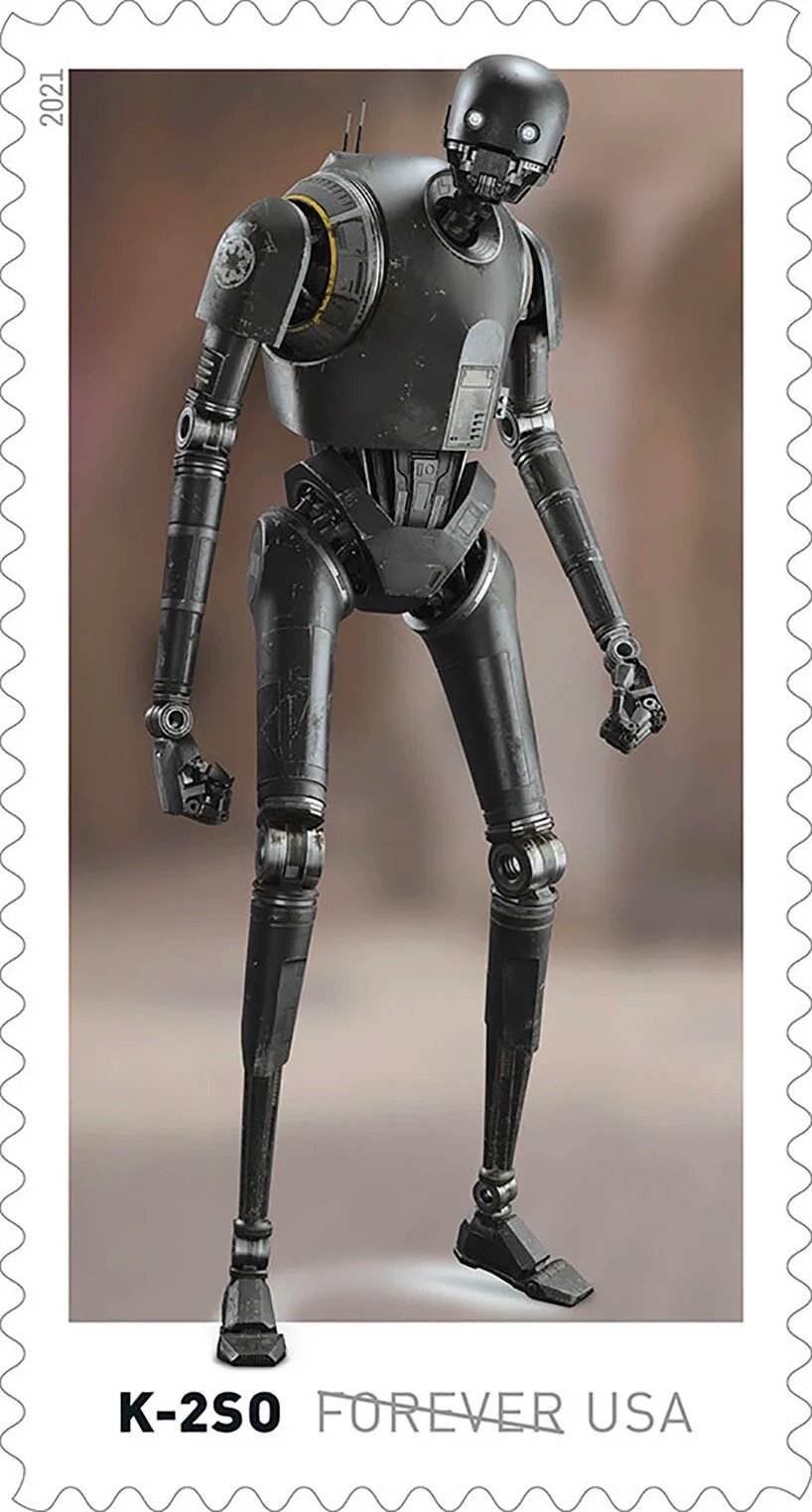 Star Wars droids stamps from the USPS