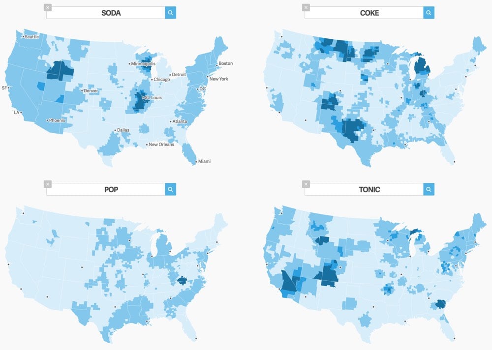 US Map Language