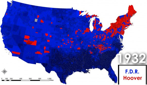 1932 Election Map