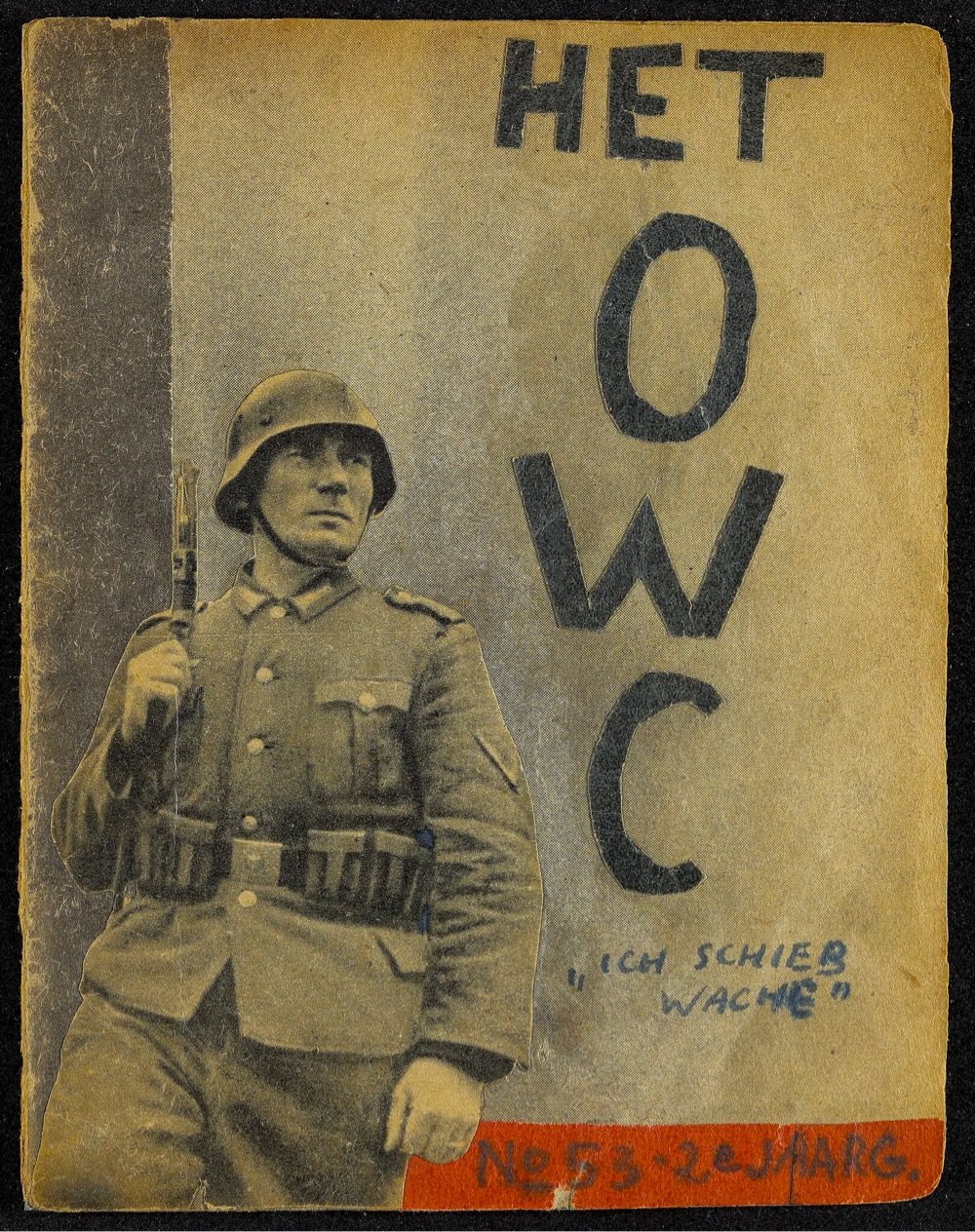 cover of a zine made in occupied Netherlands by a German Jew in hiding