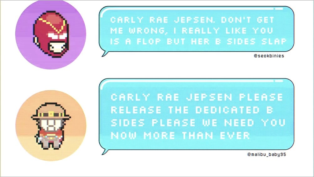 Carly Rae Jepsen, Silkscreen Font