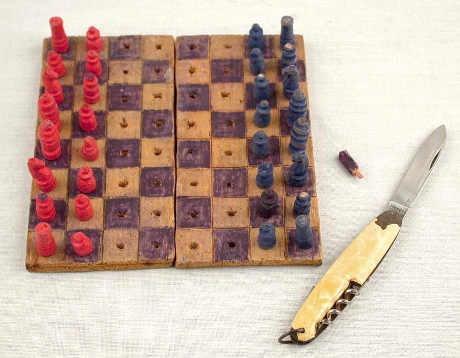 chess set used by Jews during the Holocaust