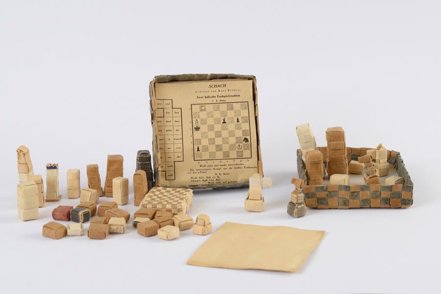 chess set used by Jews during the Holocaust