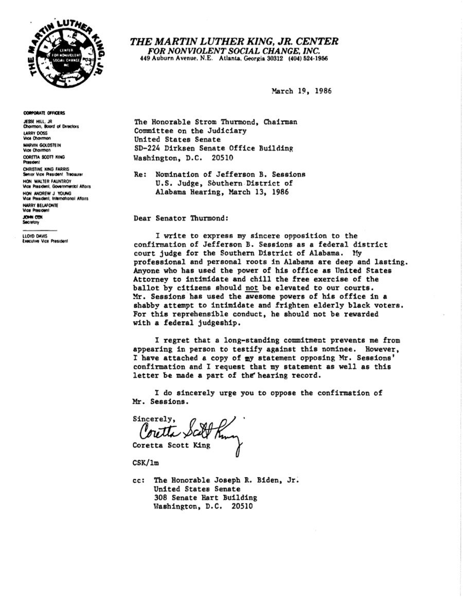 Coretta King Letter Sessions