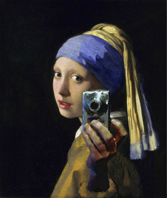 Girl Pearl Earring Camera