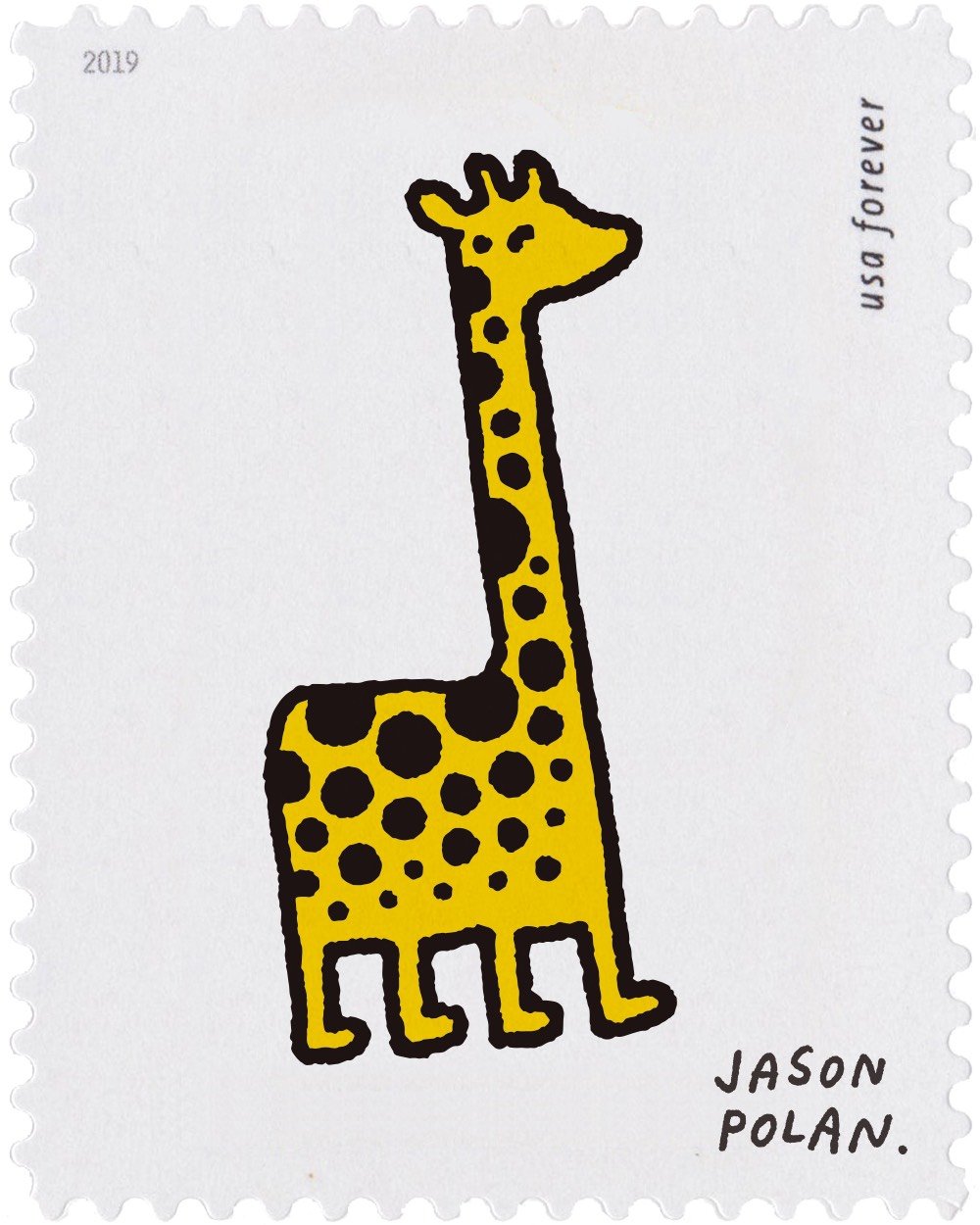 Jason Polan Stamps