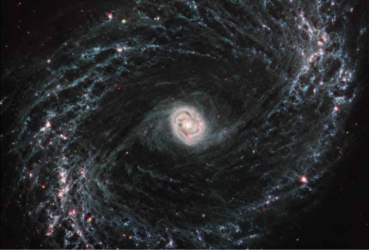 a top-down view of a galaxy