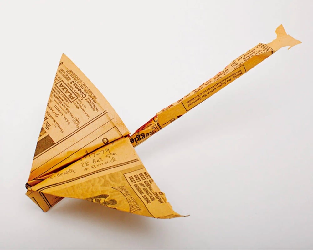 vintage paper airplane