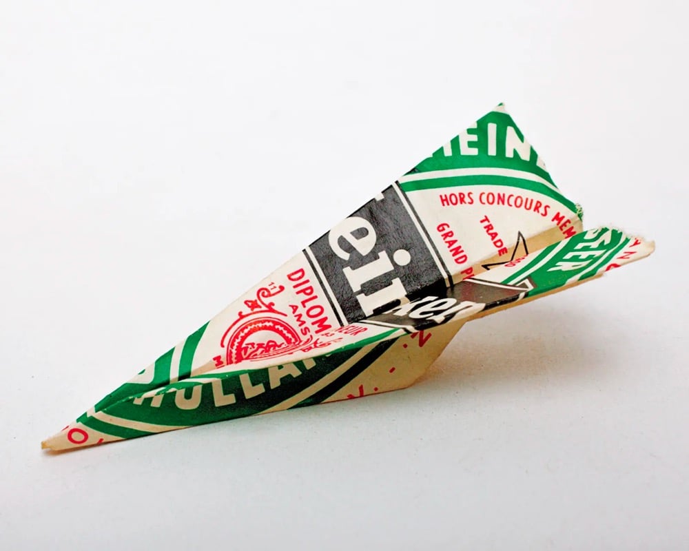 vintage paper airplane