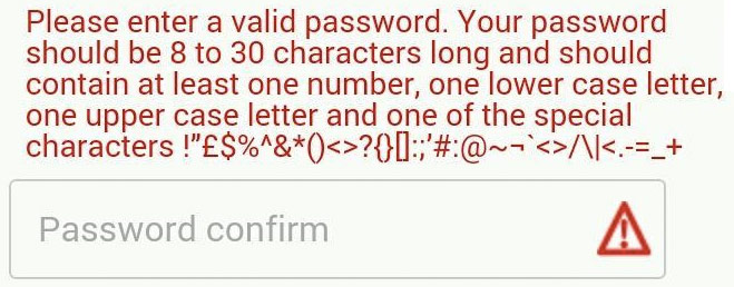 Password Req