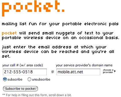 pocket