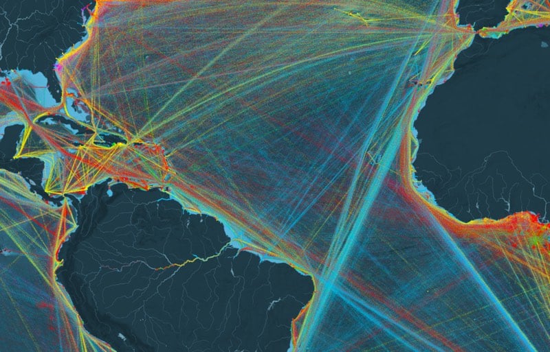 Shipping Map Infoviz