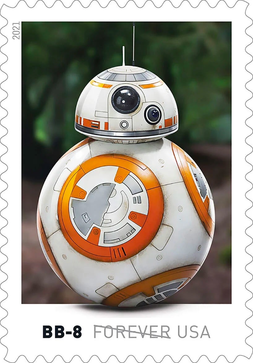 Star Wars droids stamps from the USPS