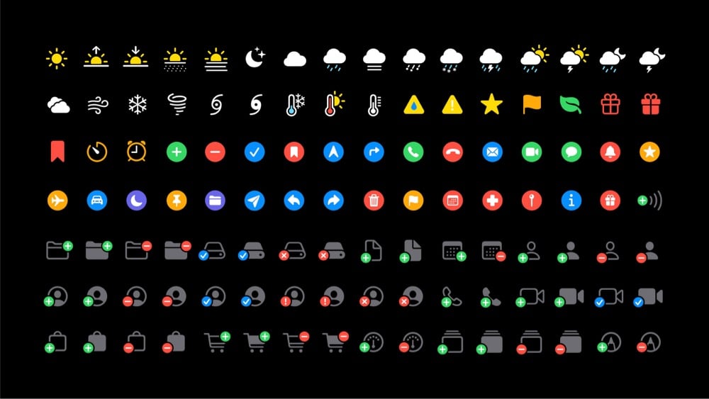 Apple icons