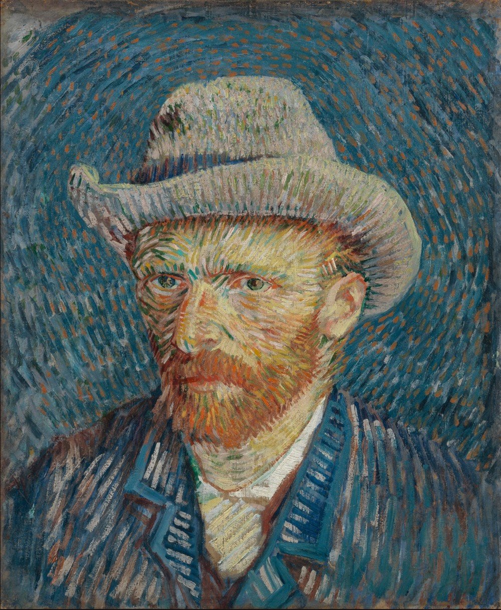 Self-portrait of Vincent van Gogh