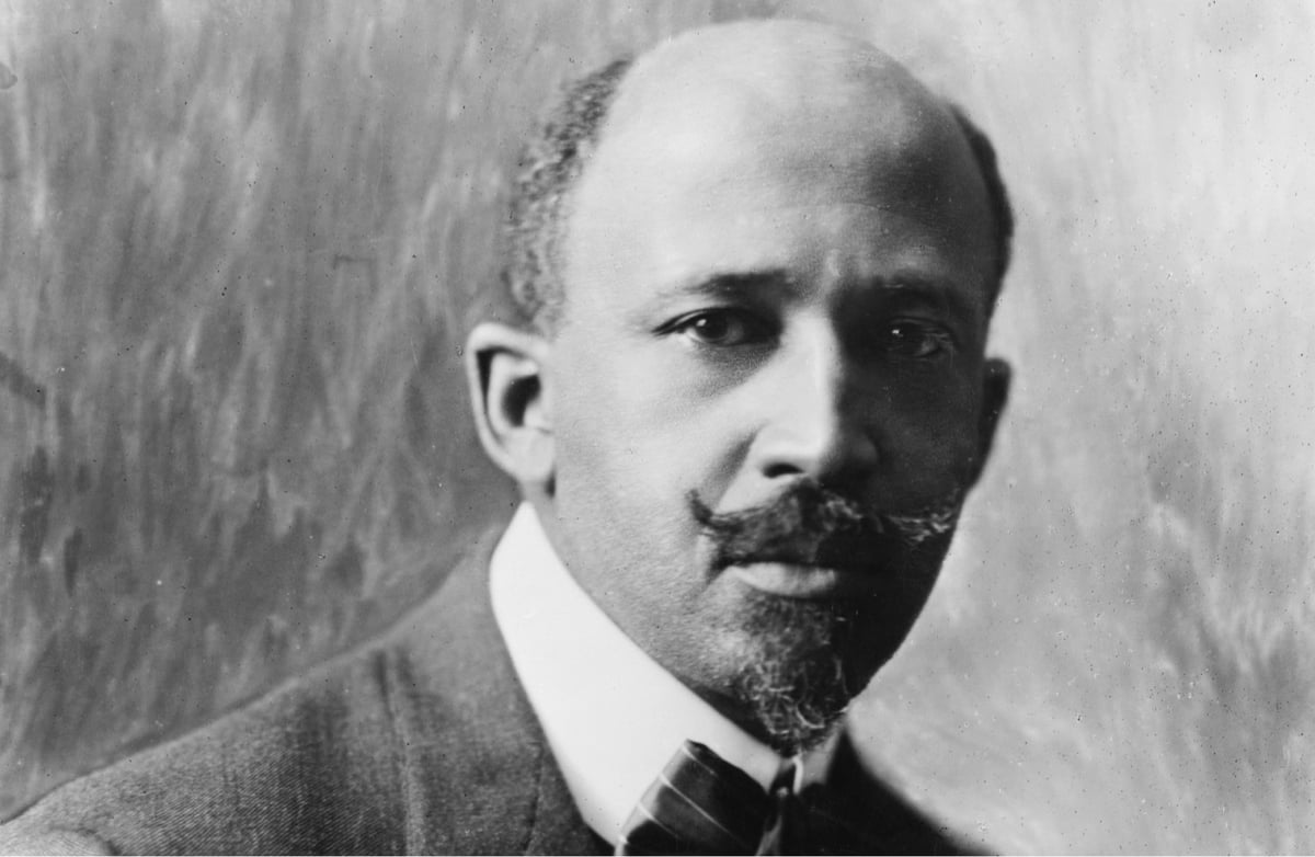 black and white photograph of W.E.B. Du Bois