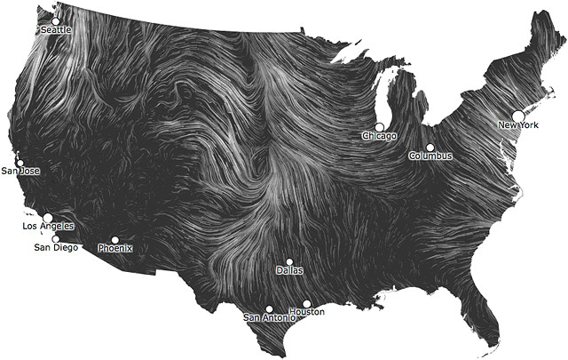 Wind map